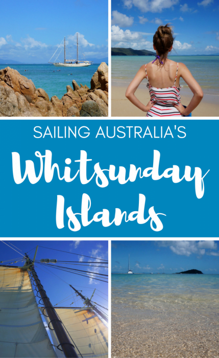 Sailing the Whitsunday Islands, Australia.