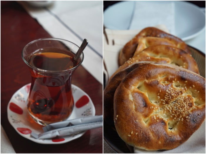Berlin Hasir with tea and baked goods 