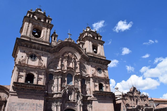 Cusco architecture in the downtown in Peru