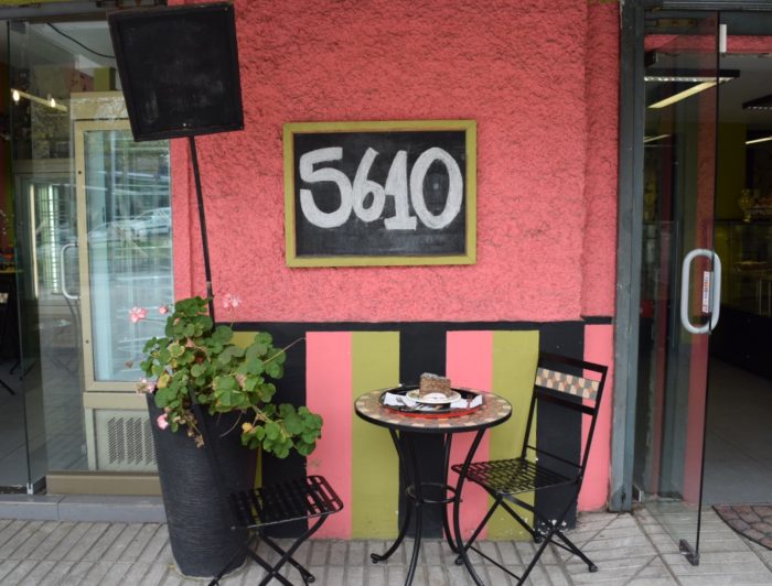 Chilean food and drink at a cafe in Santiago, Chile 