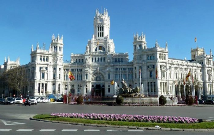 Cibeles Palace in Madrid, Spain 