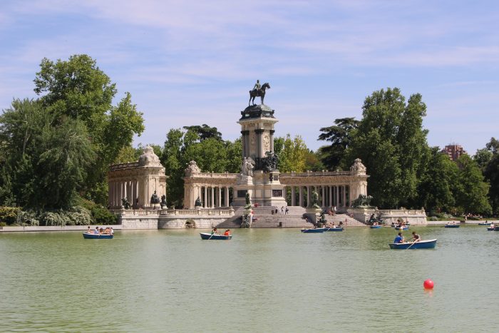Buen Retiro Park in Madrid, Spain