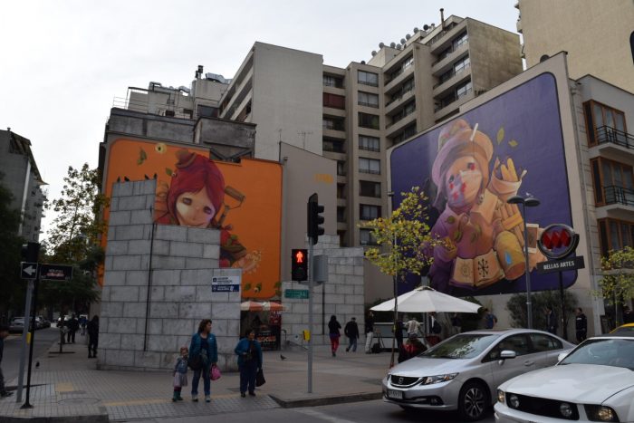 Cool street art in Santiago