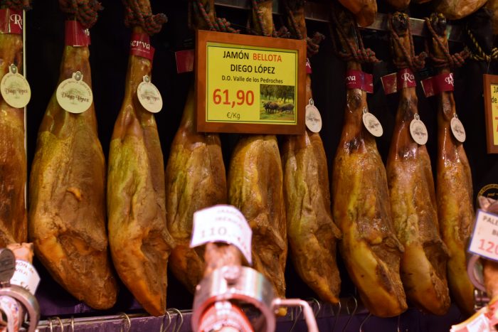Trying Barcelona Ham at La Boqueria Market 