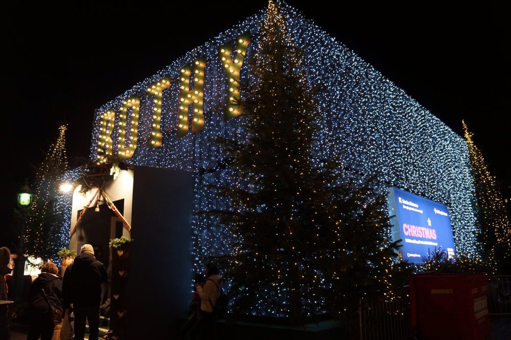 Christmas display in Edinburgh, Scotland Christmas display in Edinburgh, Scotland