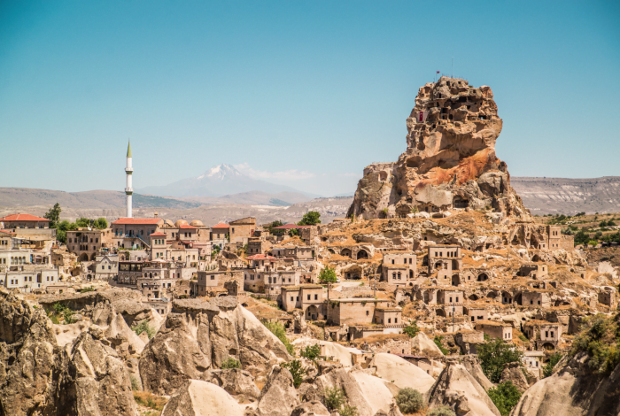 Ortahisar in Cappadocia, Turkey.