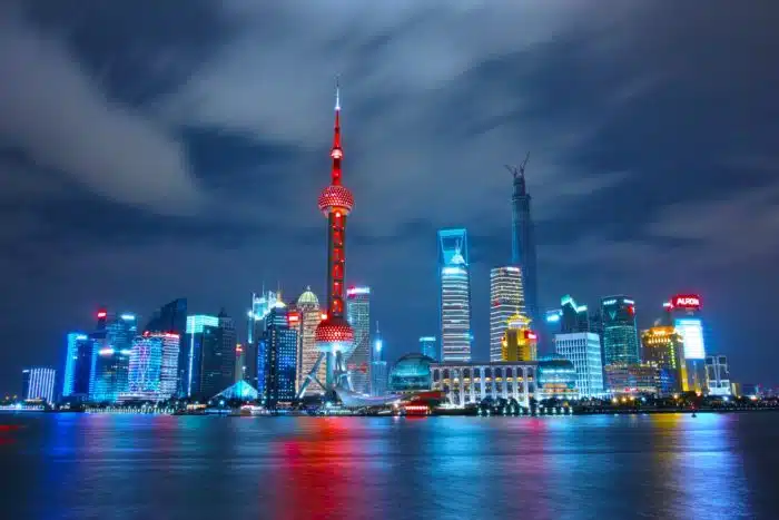 The Bund at dusk