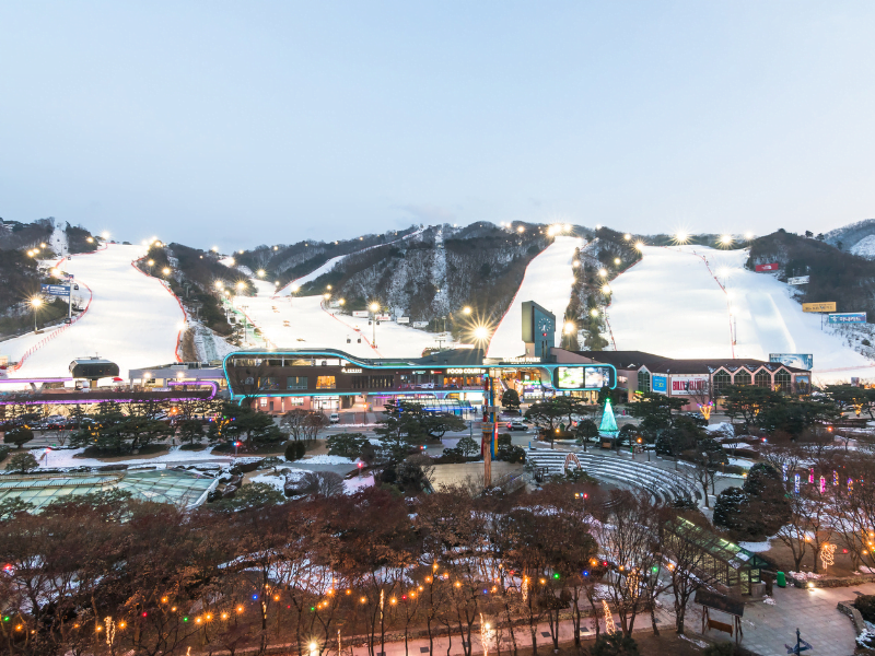 If you're looking for things to do in Seoul in winter consider a ski day at Daemyung Vivaldi Park 
