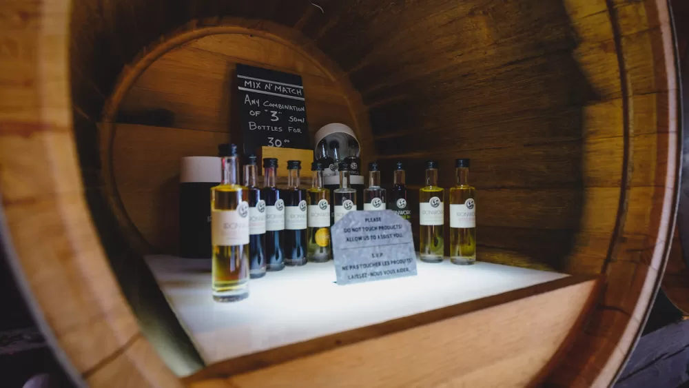 Liqueur flavours at Ironworks Distillery