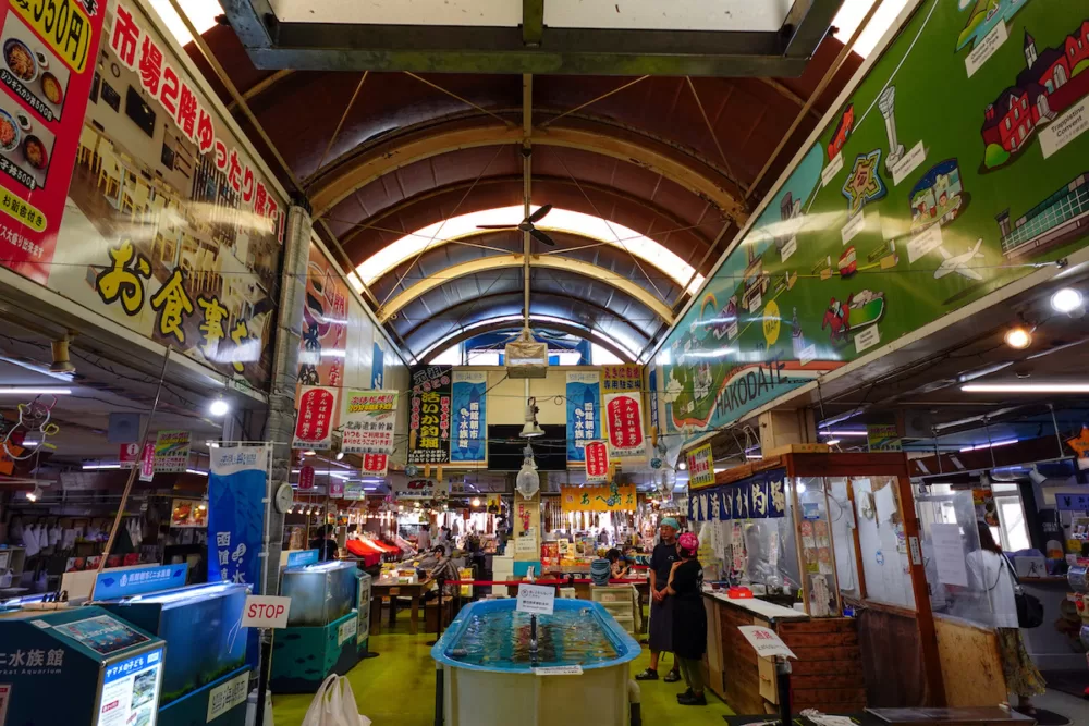 Visiting the Hakodate Morning Market for fresh seafood