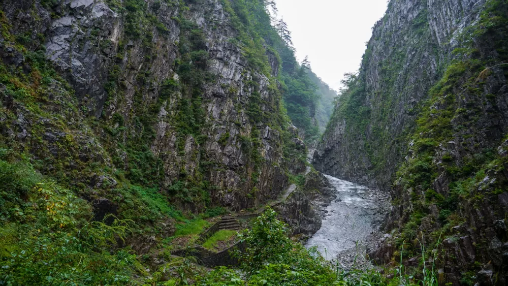 Kiyotsu Gorge or Kiyotsukyo in Niigata Prefecture, Japan