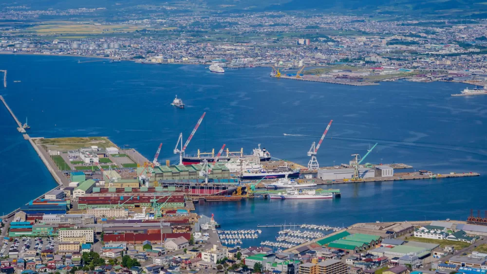 Views of port from Mt Hakodate Ropeway