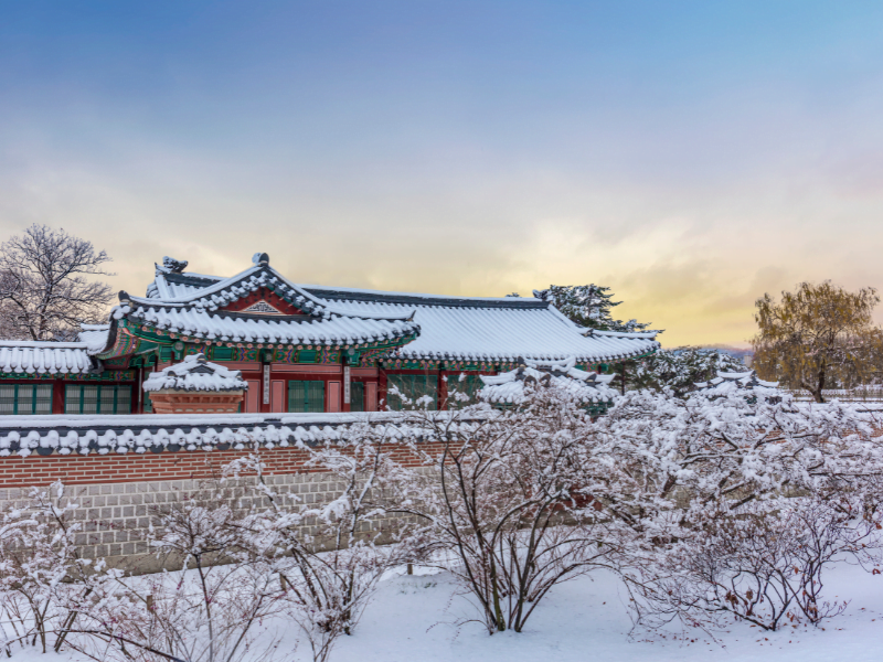 Visiting the royal palaces of Seoul in winter 