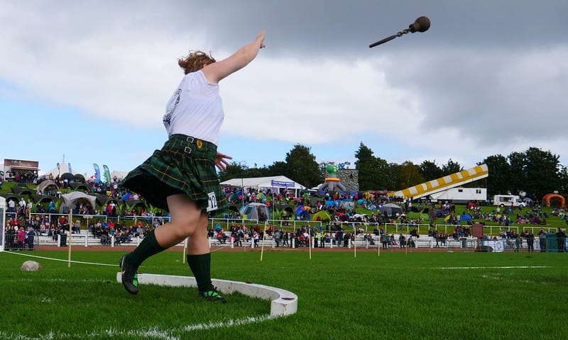 A showcase of human strength at the heavy athletics event at the Cowal games in Scotland 