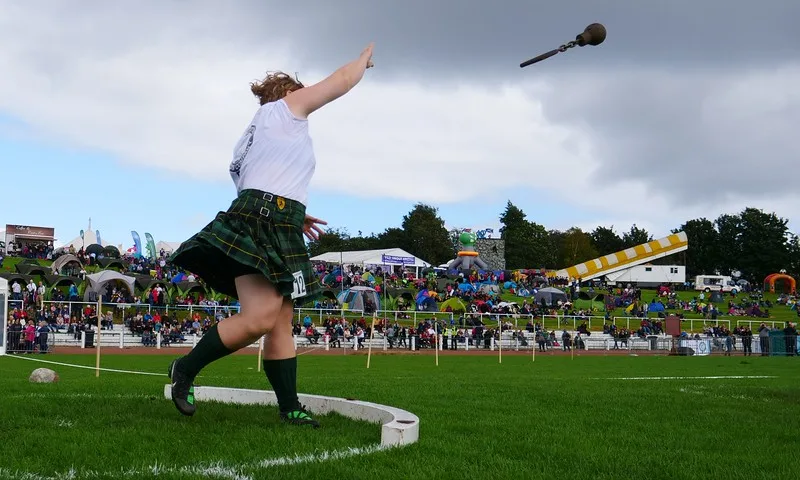 A showcase of human strength at the heavy athletics event at the Cowal games in Scotland 