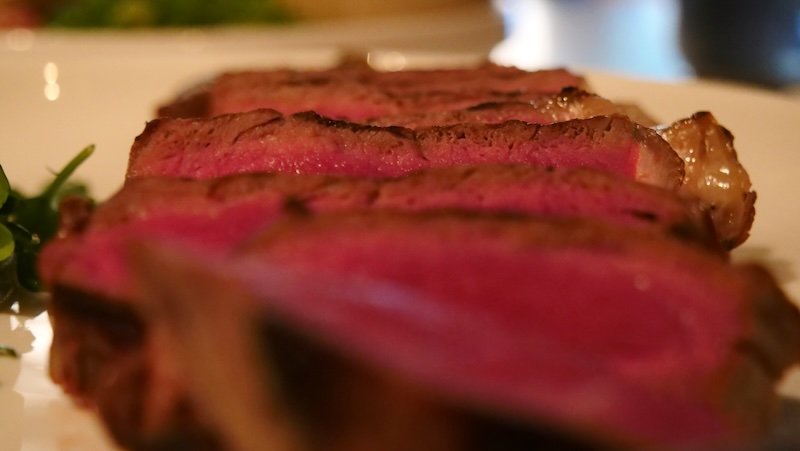 Aged steak for dinner in Glasgow, Scotland Aged steak for dinner in Glasgow, Scotland