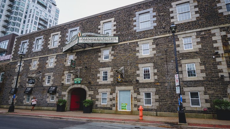 Alexander Keith's Brewery founded in 1820 located in a historic building in the heart of Halifax, Nova Scotia 