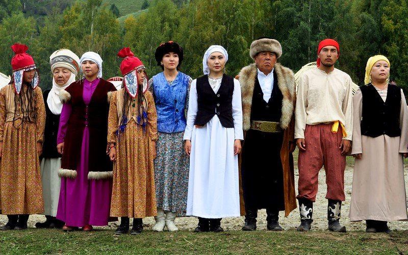 An Introduction to the World Nomad Games in Kyrgyzstan with representatives from all over Central Asia wearing traditional attire 