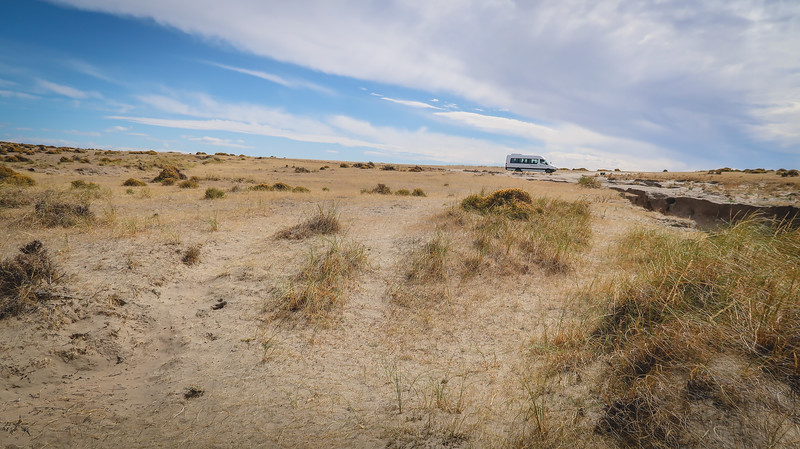 Back to the van at the end of our tour of Peninsula Valdes which was a comfortable way to visit this remote part of Patagonia, Argentina