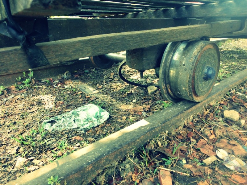 Bamboo train in Battambang, Cambodia where the wheel meets the track