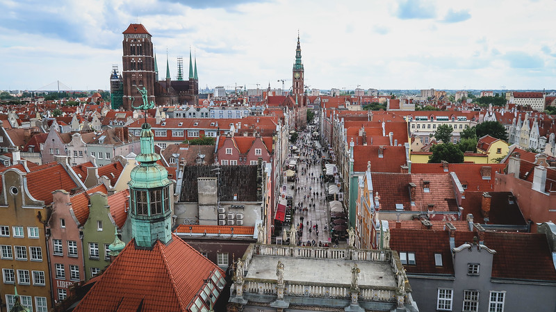 Best views of Gdansk? The ones from the Amber Museum are pretty good and best captured with a wide angle lens