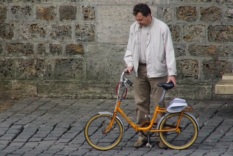 Bicycle is a popular mode of transportation in Paris, France Bicycle is a popular mode of transportation in Paris, France