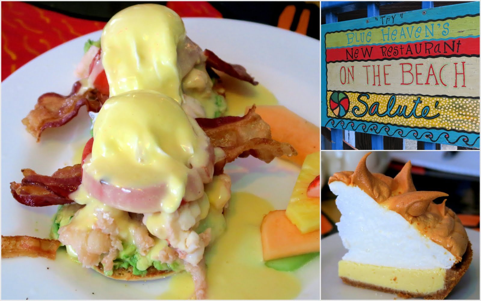 Blue Heaven Key West for delicious food including key lime pie and lobster eggs Benedict so arrive with a big appetite for sure!