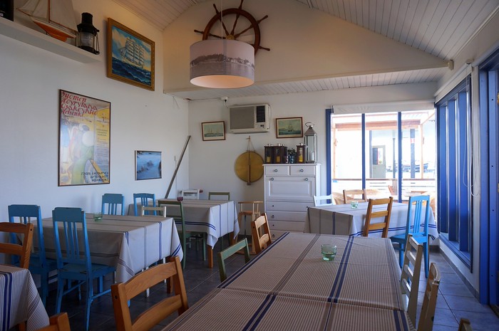 Bryggan Restaurant in Hanko, Finland  with its unique seaside summer interior charm