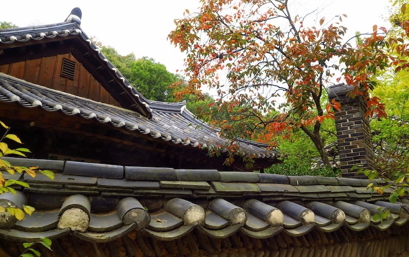 Capturing macro details of traditional Korean homes at the Korean Folk Village 