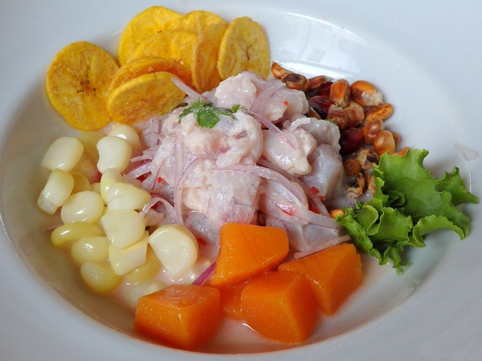 Ceviche in Peru at Punta Azul our favourite restaurant in Lima is where to find the classic version of this dish at a decent price with great quality