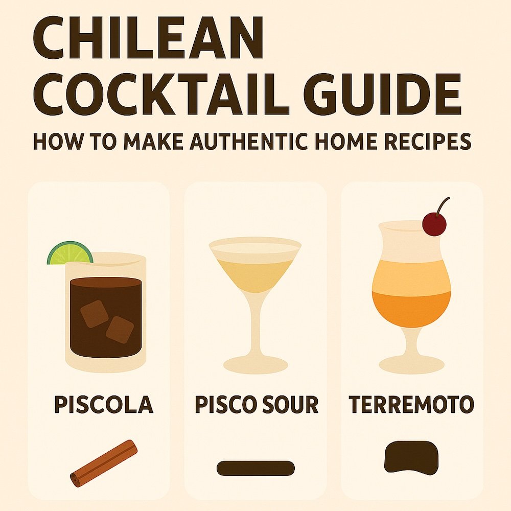 Chilean cocktail guide how to make authentic home recipes infographic 