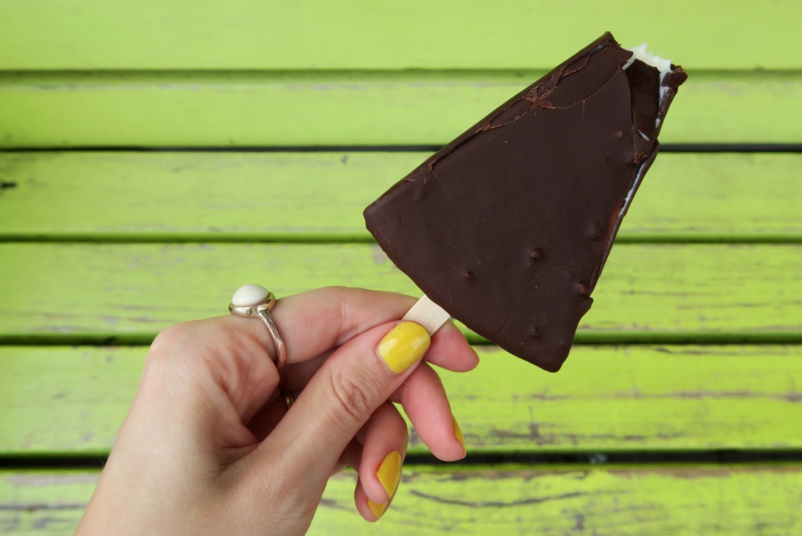 Chocolate covered Key Lime Pie on a Stick at Kermit's in Key West was a unique way of sampling the pie in a different form! 