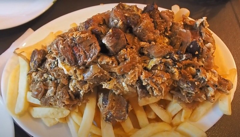 Chorrillana is a dish worth considering on a day trip from Santiago, Chile 