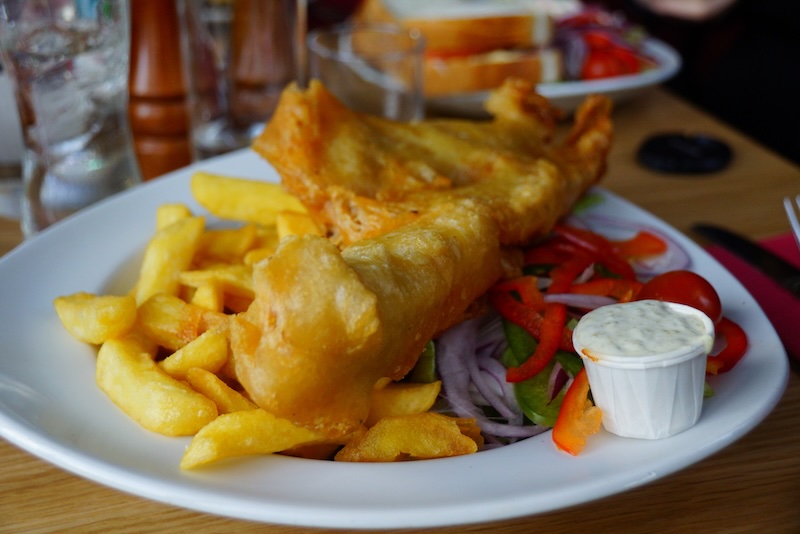 Classic fish and chips and pub food is a good option for Hogmanay celebrations in Scotland 