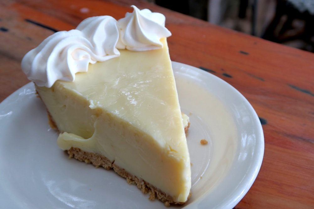 Classic slice of Key West Lime Pie on a foodie tour 