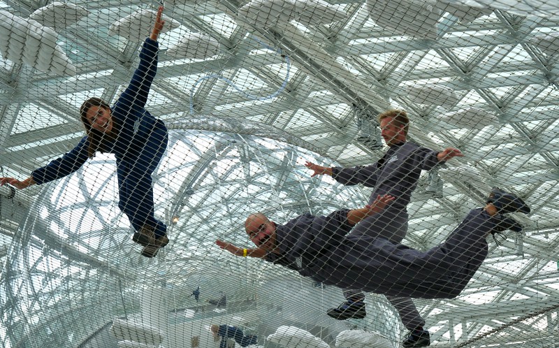 Climbing the giant spider web at K21 is one of the most popular and adventurous things to do in Düsseldorf at the moment!