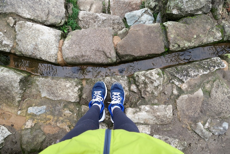 Comfortable shoes worn at Machu Picchu by That Backpacker Audrey Bergner 