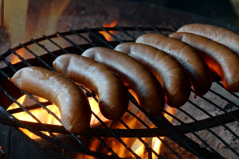 Cooking meat on the grill outdoors in Finland is Every Man's right 