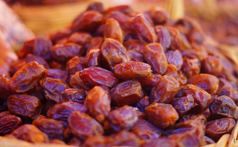 Dates for sale at the market in Amman, Jordan Dates for sale at the market in Amman, Jordan