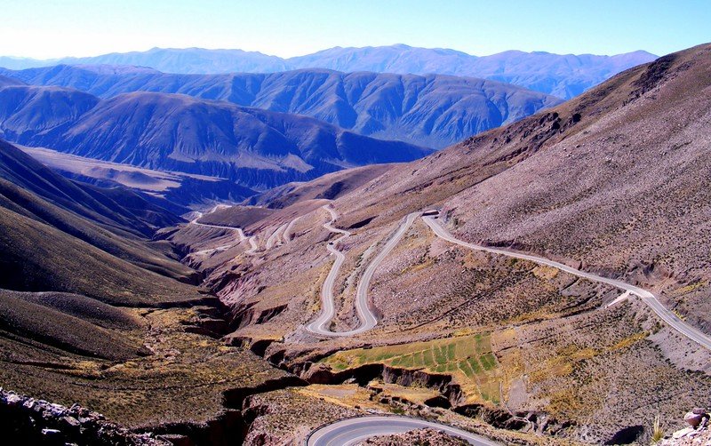 Day trip from Salta to Jujuy with windy roads landscapes offering a serpentine journey that is full of twits and turns along the way