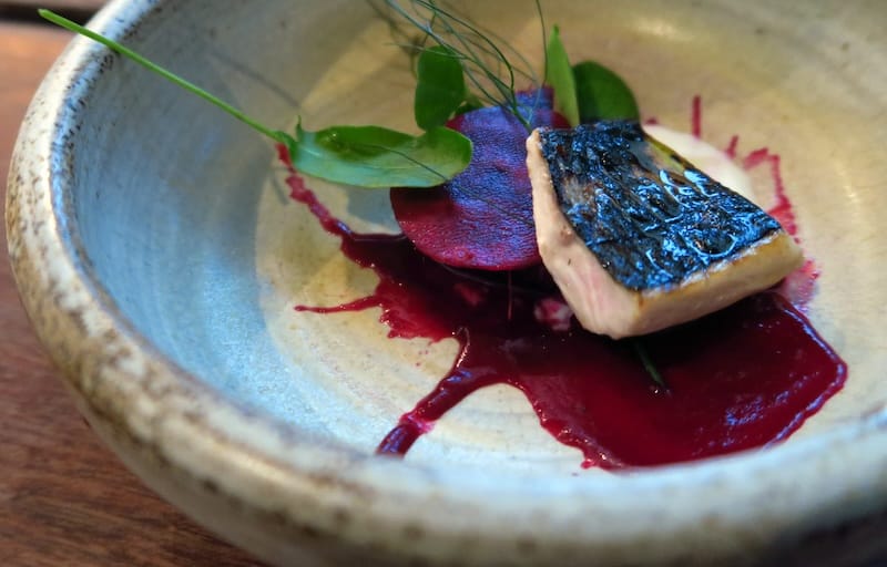 Delicious contemporary food macro details in Edinburgh, Scotland 