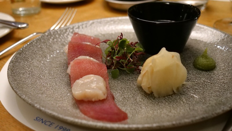 Delicious tuna sashimi at Gamba restaurant in Glasgow, Scotland Delicious tuna sashimi at Gamba restaurant in Glasgow, Scotland