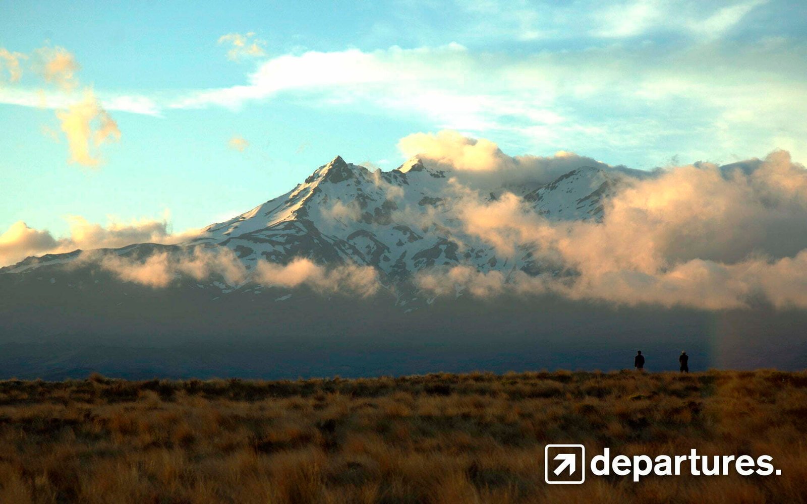 Departures scenery from New Zealand rugged mountains snowcapped peaks bringing far off corners of the world to the screen 