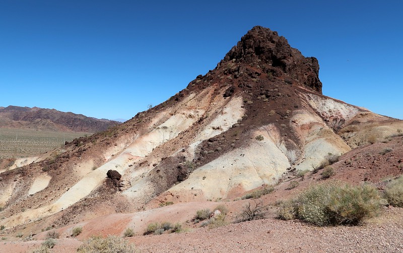 Desert landscapes in Nevada including this unique mound
