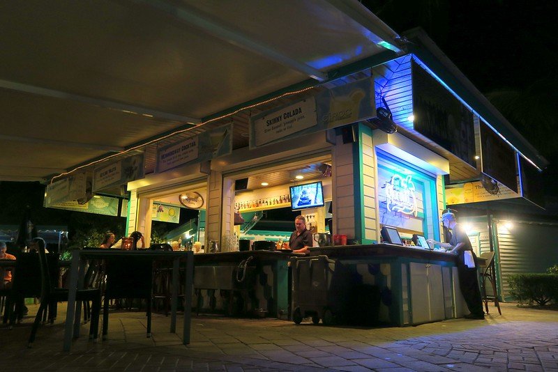 Dinner at Marker 88 views from a wide angle perspective - food experiences visiting Florida Keys 