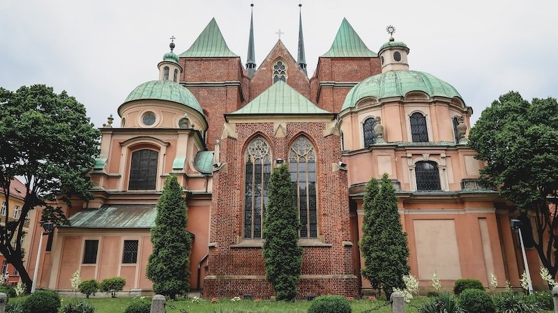 Distinct architecture found all over the city of Wroclaw, Poland 