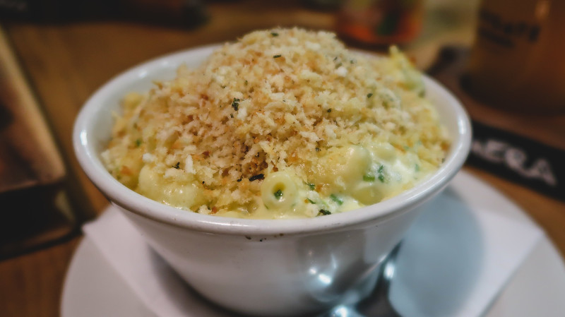Drygate Brewery is not just about beer, they also serve delicious food such as this truffle mac and cheese which was delectable on so many different levels in Glasgow, Scotland! Drygate Brewery is not just about beer, they also serve delicious food such as this truffle mac and cheese which was delectable on so many different levels in Glasgow, Scotland!