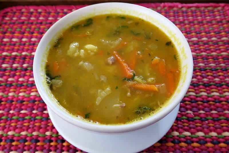 Eat light food like soup to avoid altitude sickness in Cuzco, Peru 