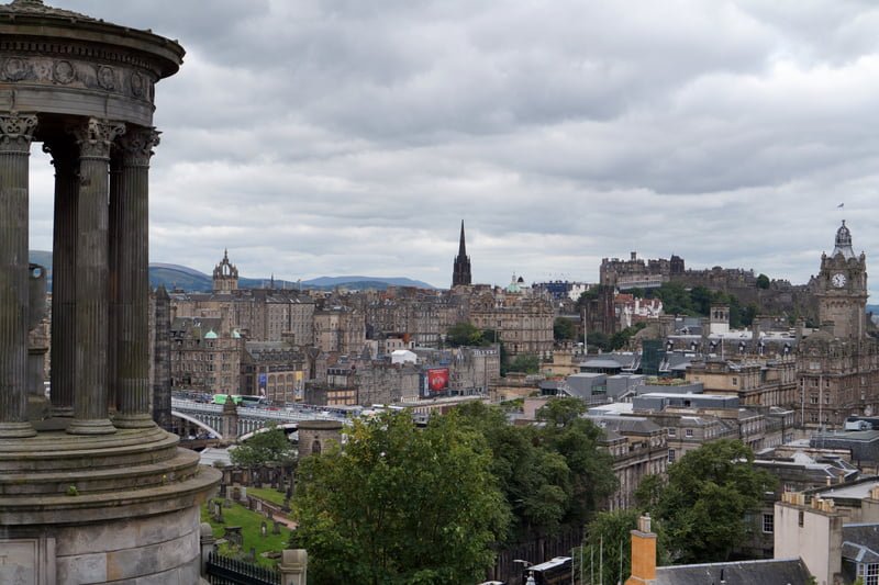 Edinburgh Calton Hill views in Scotland offering one of the best vantage points