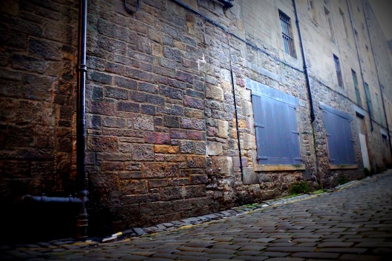Edinburgh vintage ground level street views in Scotland 